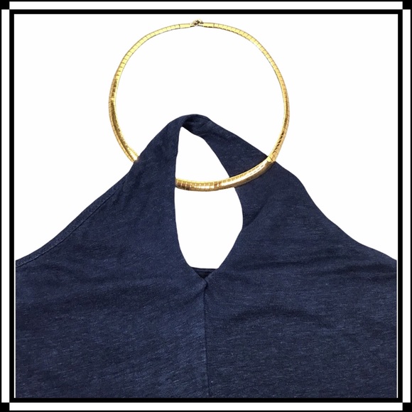 HEATHER - Halter Top Style Dress with Open-Back, Keyhole Neckline 100% Linen - Picture 6 of 16